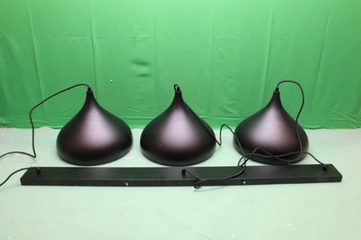 Lindby Pendelleuchte Hängelampe schwarz Metall 133cm 3-flammig SIEHE TEXT/FOTO