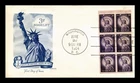 US COVER STATUE OF LIBERTY 3C BOOKLET FDC ARTMASTER CACHET ERASED WRITING