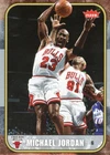 2007-08 Fleer Michael Jordan Box Set Chicago Bulls Basketball card # 96 Rare