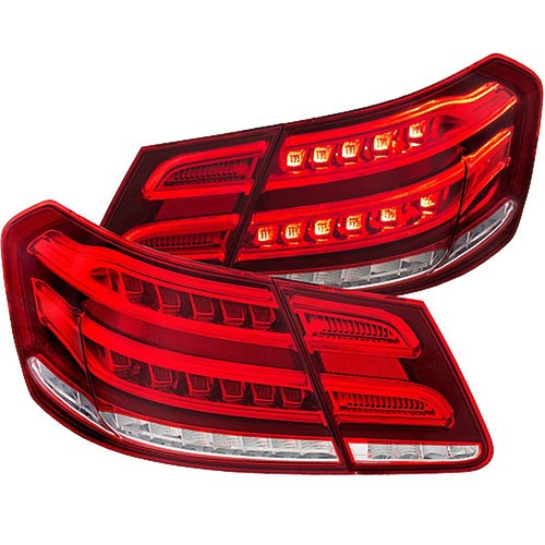 Anzo 321331 Red/Clear LED Taillights 2010-2013 Mercedes E Class
