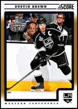2012-13 Score #222 Dustin Brown - Gold Rush FREE SHIPPING!