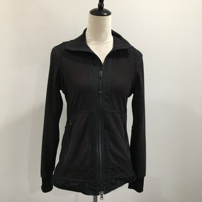 ADIDAS x STELLA McCARTNEY Black Zip Pockets Drawstring Jacket Womens sz Small