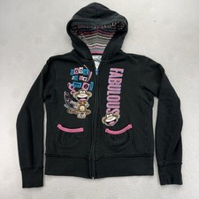 VTG Y2K Bobby Jack Hoodie M 10/12 Hoodie Sweater Embroidered Look At Me
