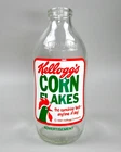 Kellogg’s Corn Flakes Glass Milk Bottle Vintage 1981 Advertising 1 Pint - VGC