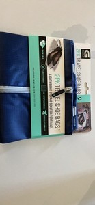 New G Force Set of Two Navy Shoe Bags for Travel