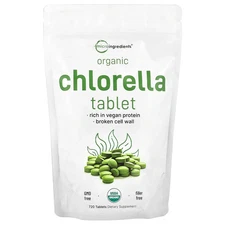 Organic Chlorella Tablet, 720 Tablets (0.5 g per Tablet)