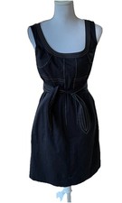 Tory Burch Womens Navy Blue Sleeveless Sheath Dress! Size 4