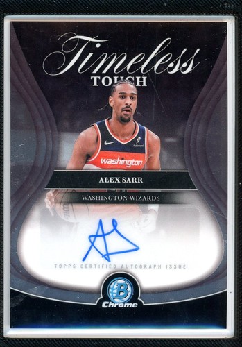 2025-26 Bowman Chrome Alex Sarr Timeless Touch Auto (DG)