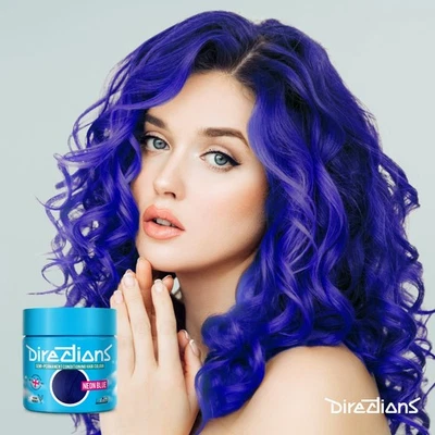 NEON BLUE La Riche 'DIRECTIONS Hair Dye' new LARGER SIZE (100ml) £6.95
