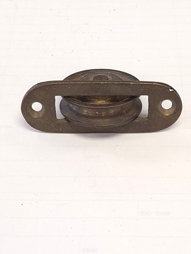 NOS Brass 1 1/2 inch Coaming Boat Deck Pulley - Picture 3 of 6