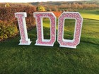 Floral Free Standing "I DO" Lettering to HIRE