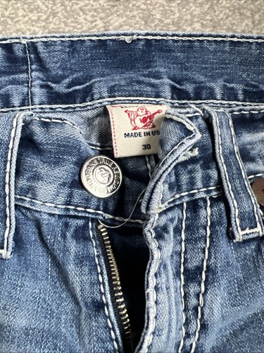 True Religion Billy Big T Seat 34 Jeans 30 100% Cotton Made In USA - Picture 5 of 12