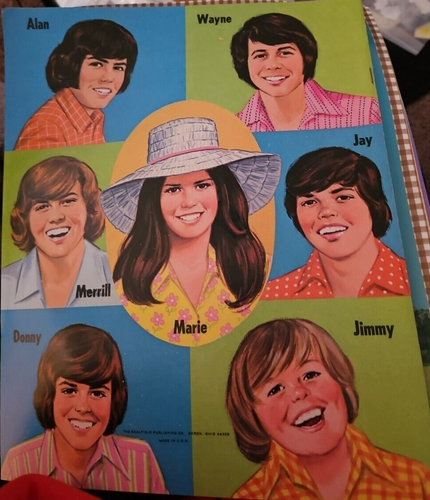 BAMBOLE DI CARTA VINTAGE NON TAGLIATE 1973 MARIE OSMOND ~ Artigianato BELLE/NOS - Foto 2 di 3