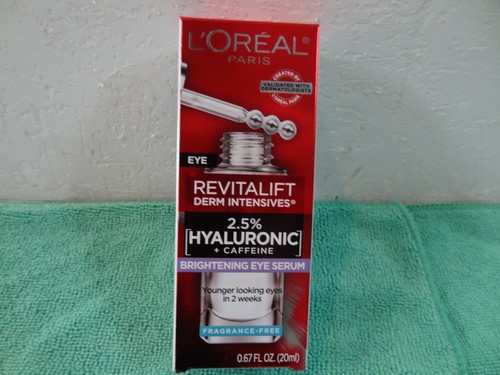 L'oreal Revitalift 2.5% Hyaluronic + Caffine Brightening Eye Serum - .67 fl oz