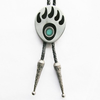 Bear Paw Western Cowboy Rodeo Bolo Tie