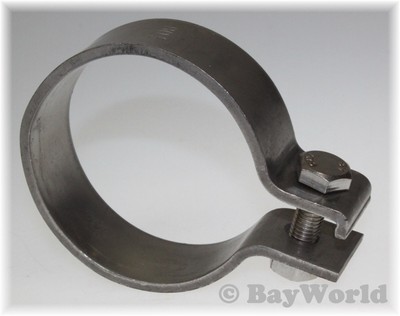 2x BayWorld V2A Edelstahl 50,5mm DIN Schelle Breitbandklemme 2.00/" Industrie TOP