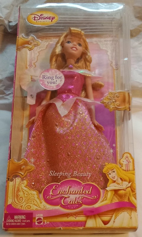 Rare Sleeping Beauty Enchanted Tales Doll 2007 Disney Mattel NIB