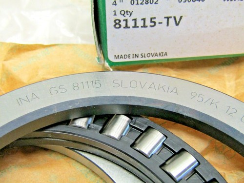 INA 81115-TV 75mm X 100mm Roller Thrust Bearing - Picture 4 of 4