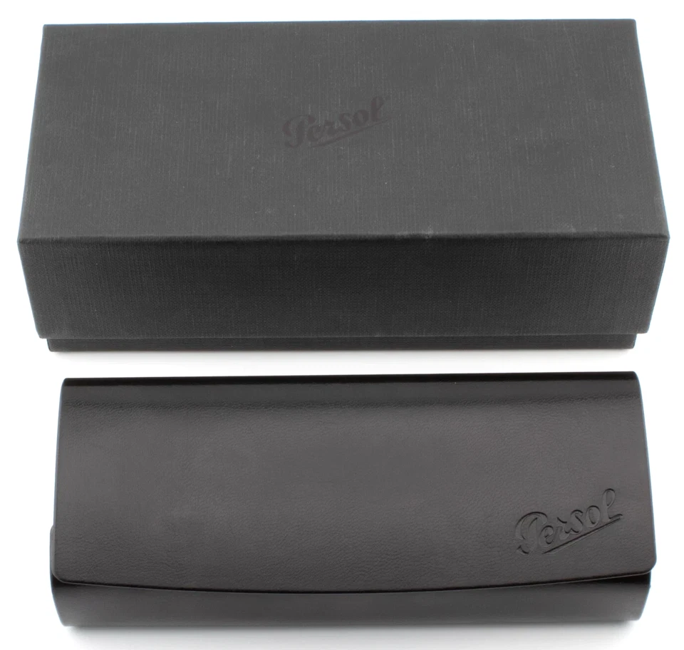 PERSOL AUTÉNTICO ANTEOJOS CAJA NEGRA ESTUCHE A PRESIÓN TELA SELLADA DOCUMENTOS Foto 4 de 4