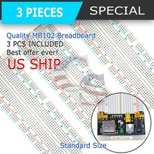 3X MB-102 830 Point Prototype PCB Solderless Breadboard Protoboard 