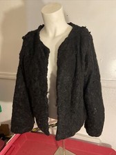 Art Class Girls Size XL 14-16 Girls Open-Front Cardigan Black Warm
