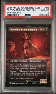cleopatra mtg card Cleopatra, Exiled Pharaoh (Greek) (Serial Numbered) - Universes Beyond:  Assassin's Creed - Magic: The Gathering