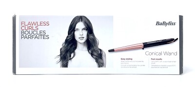 BaByliss C454E Conical Wand 13-25mm Kegelförmiger Lockenstab mit Quartz-Keramik