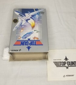 Nintendo NES Top Gun 5 tornillos en caja completa con caja manual completa Rev-A 