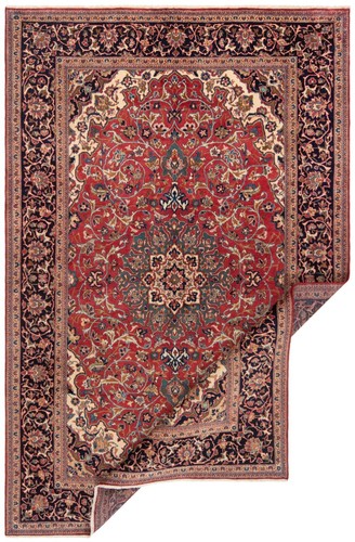 Najafabad Tissé à la Main Tapis de Perse 336x219 cm-Orient, Tapis, , Rouge - Imagen 2 de 13