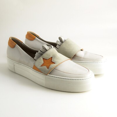Lorena Antoniazzi Slip On Sneakers Off White Grau Leder Damen EU 40 US 10