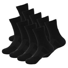 9 Pairs Mens Athletic Cotton Casual Long Sport Work Crew Socks Size 9-11 6-12