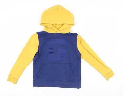 GAP Kinder Pullover Hoodie blau gelb - Jungen M