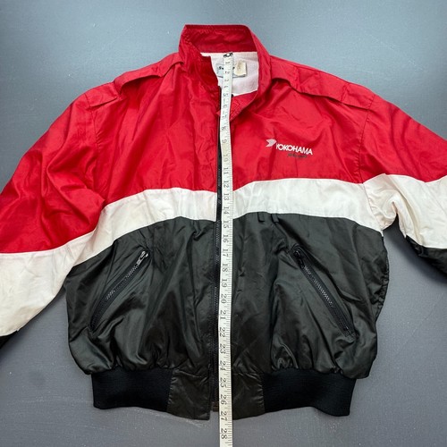 Swingster Yokohama Racing Jacket Men’s Large USA Red Black White Windbreaker 80s - Picture 5 of 10