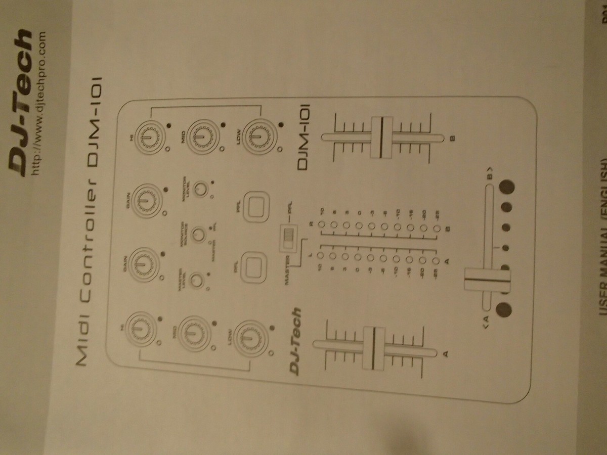 DJ Tech Mix 101 Mini USB MIDI Controller with Deckandance LE Software MIX-101