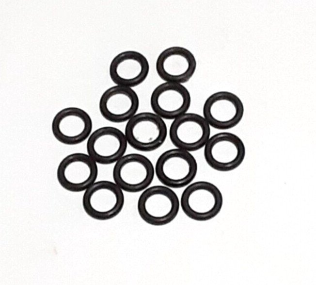 Black Rubber 6mm O-Ring for Barudan Embroidery Machines, Lot of 38
