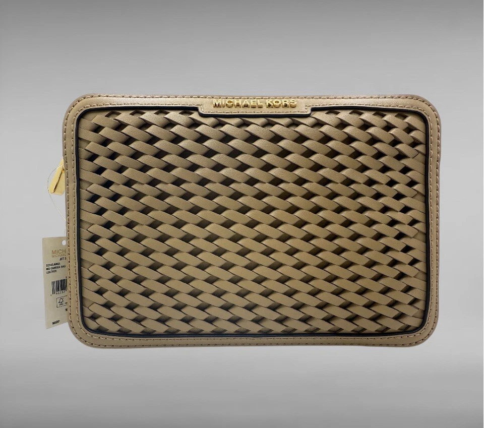 Bolso Bandolera Michael Kors Jet Set Mediano Cuero Camel Cámara Nuevo con Etiquetas $298 Foto 3 de 4