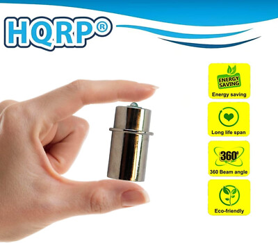 HQRP Lampadina LED per MagLight S3C016, S3D015, S3D016, S3D036, S3D096, S3D115, ST2D096, ST2D106, ST2P096, ST3D016, ST3DMR6 torce 180-200LM Mag-Lite 2-celle 3-celle 2-D 3-D 2-C 3-C