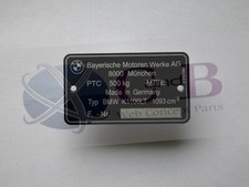PLAQUE   BMW  K1100LT