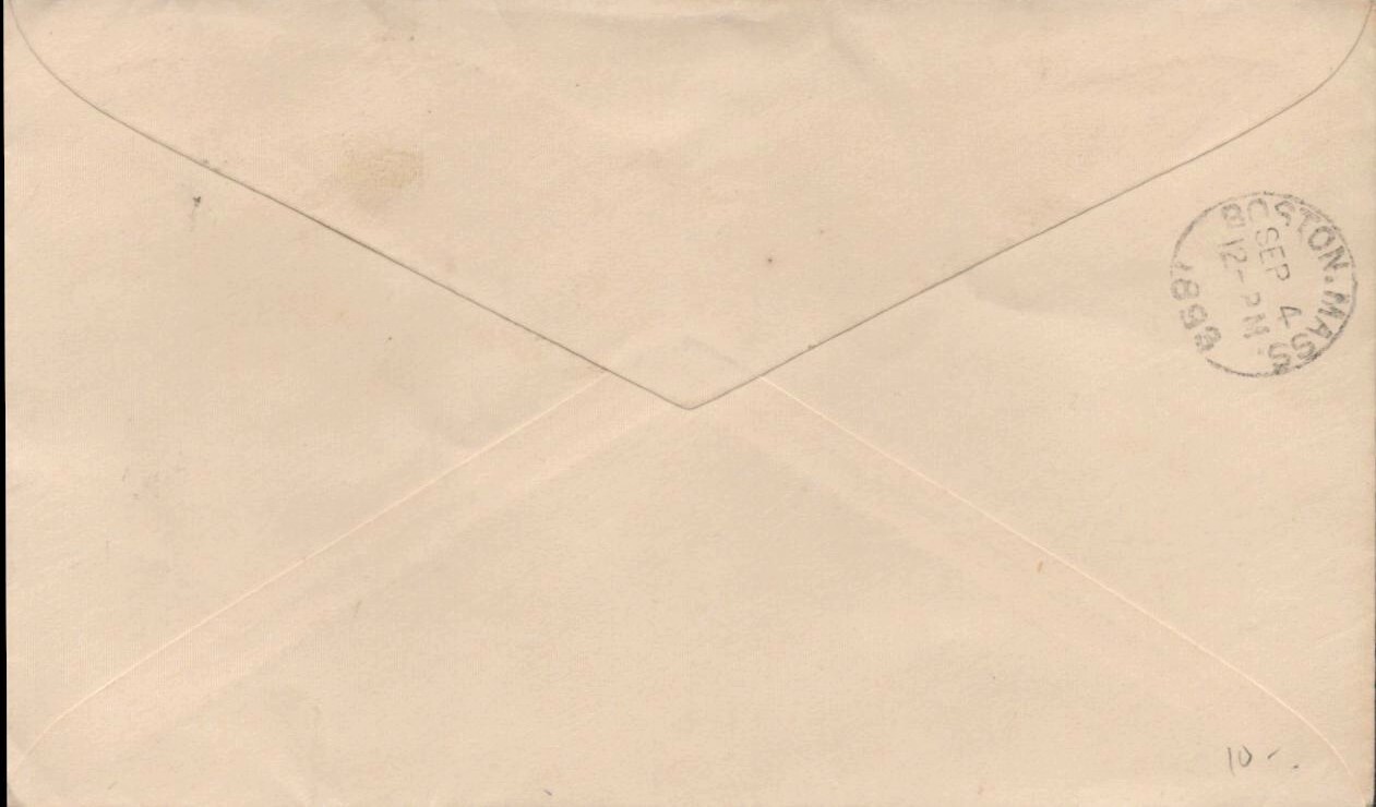 1893 Orange, Texas U349 Columbian Envelope Cover to Boston eBay