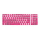Anti-Dust Keyboard Protector Skin Film Cover Fuchsia for HP Pavilion 15 Laptop