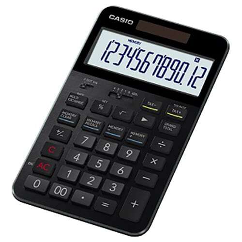 CASIO S100X-BK Premium Calculator Just Type Black Made in Japan New - Picture 2 of 2