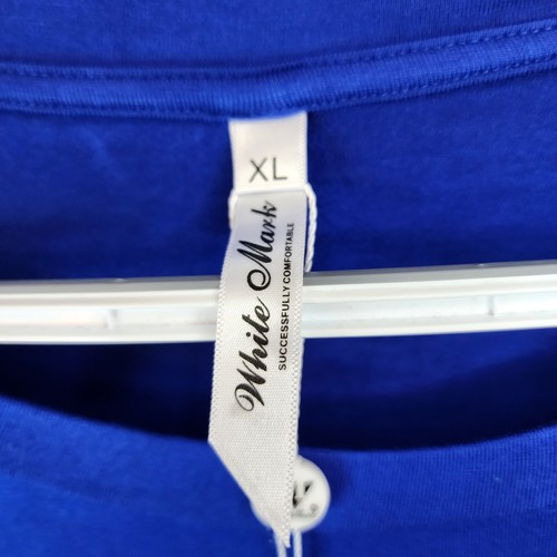 White Mark Womens Size XL Blue Dolman Sleeve Top Long Sleeve Rayon Blend - Picture 5 of 9