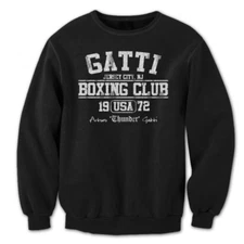 Gatti Boxing Club Retro  Arturo  Champ  Mma  Italy Black Crewneck Sweatshirt