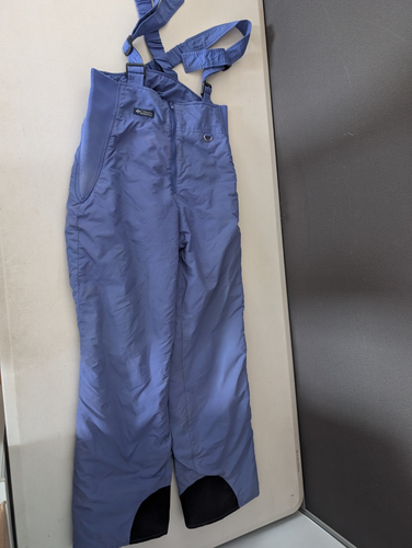 Vintage Columbia Snow Pants Mens S Blue Overalls Suspenders Ski Snowboard
