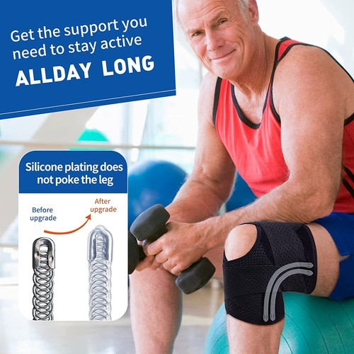Knee Compression Straps Sleeve Support Brace Arthritis Pain Relief For Sport Gym - Picture 11 of 18