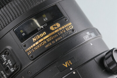 Nikon AF-S Nikkor 500mm F/4 G ED VR N Lens #50644 D | eBay