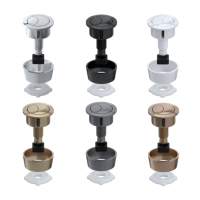 VIVA SANITARY VIVA Toilet Push Button Round Dual Flush Cistern Universal Fitting Colours