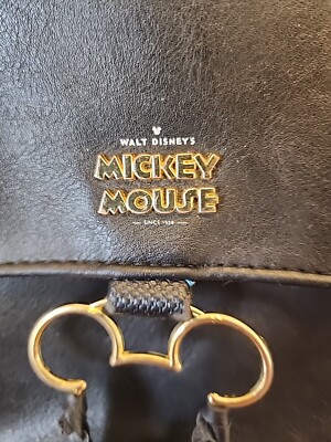 Disney Bioworld Mickey Mouse Black Mini Backpack Purse Faux  display picture 1