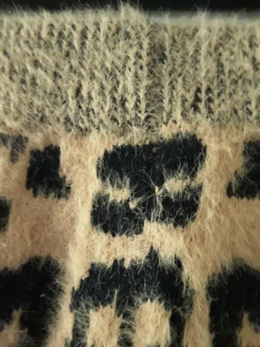 Hand Knitted Shorts Womens W26 Animal Print Knit Booty Tight Woollen Fitted - Bild 11 von 13