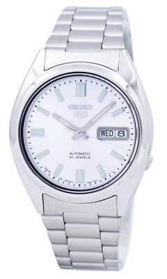 Seiko 5 Automatic Silver Dial Silver Steel Case Band SNX SNXS73J1 Men's Watch